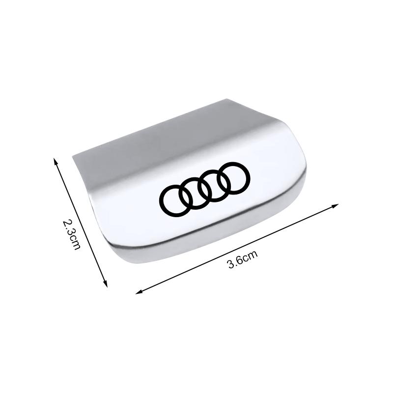 2026 Hot 3D Metal Badge Car Steering Wheel Emblem Sticker Car Accessories For qaz13 A4 A3 A5 A6 A7 A8 Q3 Q5 Q7 Q8 B5 B6 B7 B8 B9 Q7 8P 8V