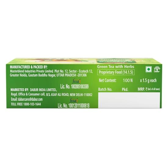 Carbamide Forte Dabur Vedic Suraksha Green Tea – 100 Tea Bags