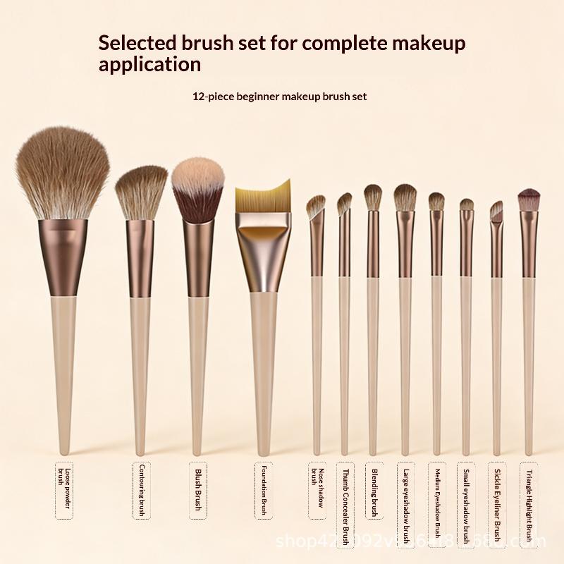 12/15Pcs Makeup Brush Set Foundation Concealer Powder Eyeshadow Blush Brush Women Cosmetic Soft Beauty Tool For Face