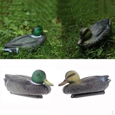 1 Pair Artificial Floating Male Duck Mallard Hunting Decoy Pool Garden and Home Decor