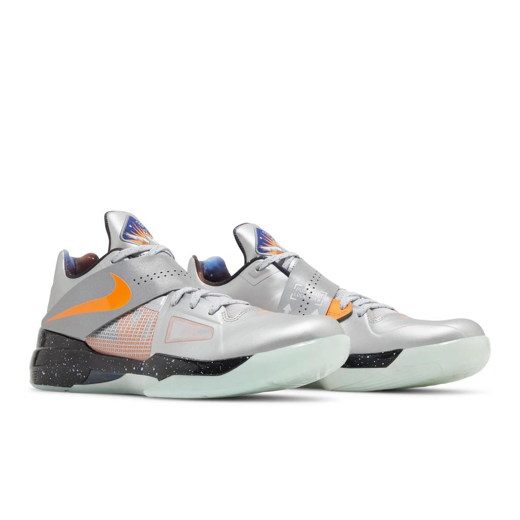 Nike Zoom KD 4 'All Star - Galaxy' 2024 (Unisex) Metallic Silver / Total Orange / Dark Grey Basketball Shoes FD2635 001