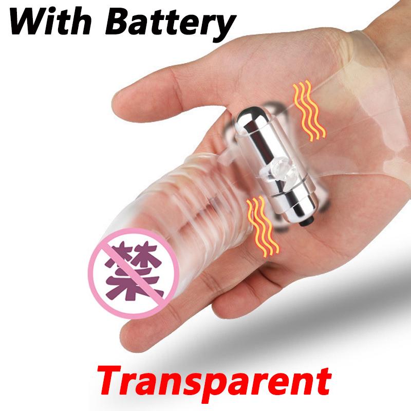 Female Finger Sleeve Vibrator Masturbator Dildos Sex Toys For Women Anal Vagina Clitoris Stimulation Vibrating Cover Adult Toys