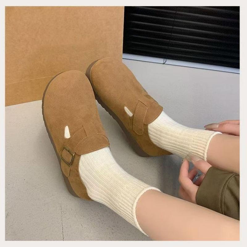 

Весна/осень, новый стиль, круглый носок, пряжка, повседневные и удобные туфли на плоской подошве, однотонные элегантные модные женские туфли на низком каблуке 39