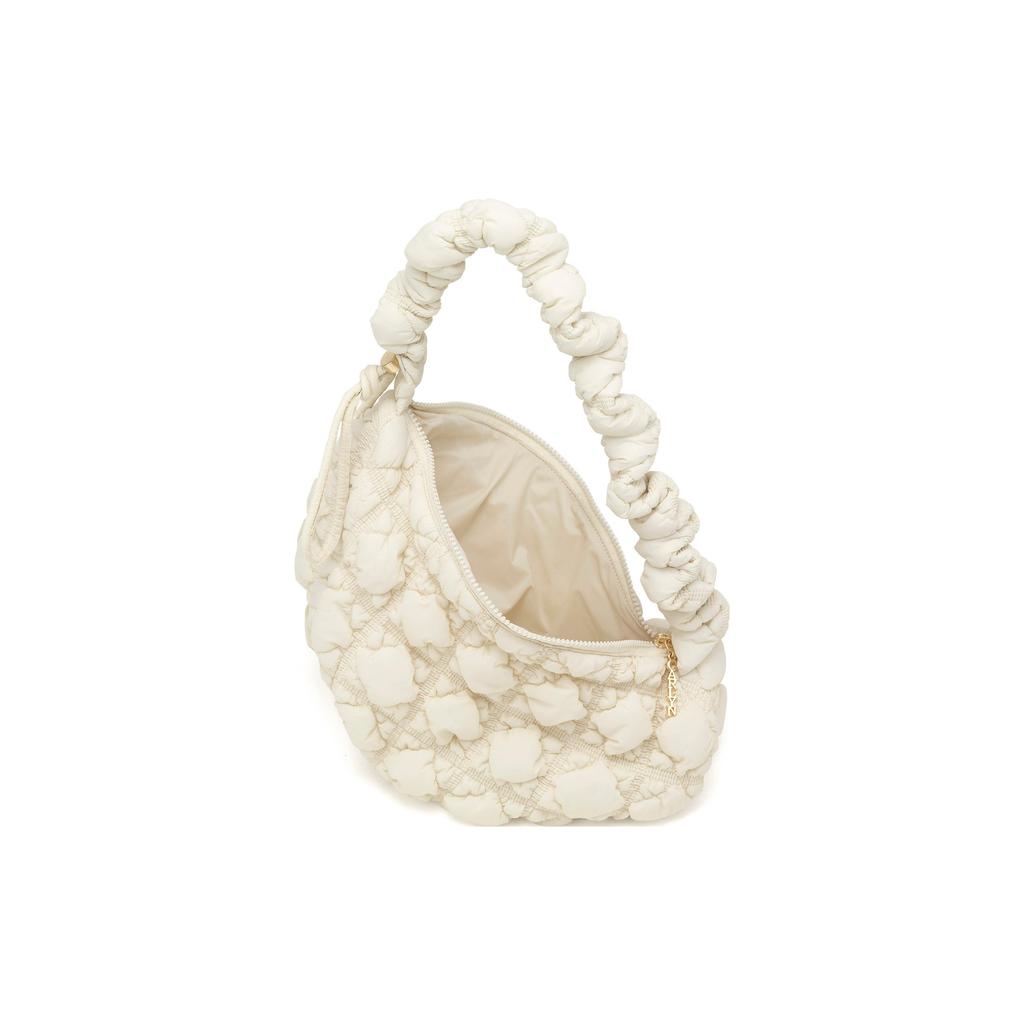 New CARLYN Nylon Cloud Bag Portable Crossbody Bag Shoulder Bag Women's Ivory H72303010I