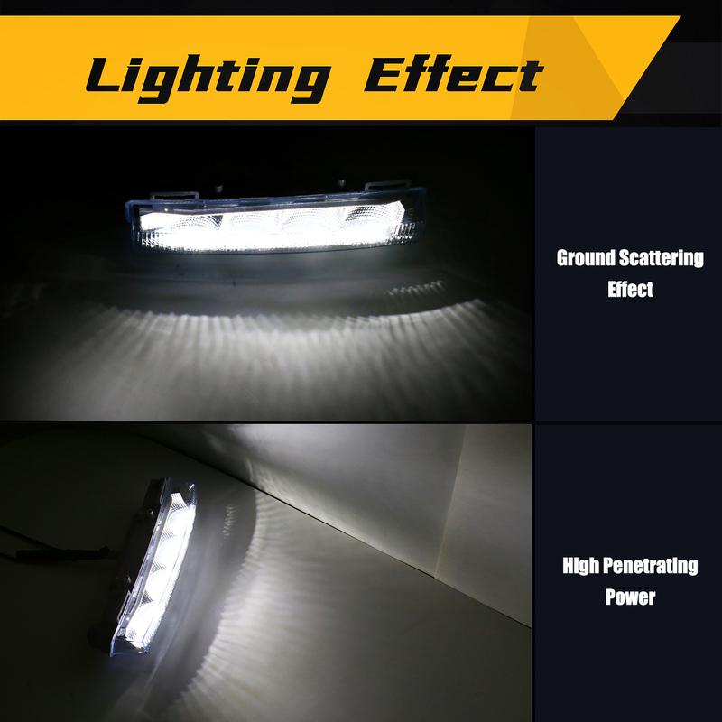 2 Stück Tagfahrlicht für Mercedes Benz W166 ML350 ML400 X204 GLK350 DRL Scheinwerfer Fahrlicht Nebelscheinwerfer 2049065401 2049065501