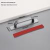 Aluminum Alloy No-Drill Handle for Glass, Wood, or Wardrobe Doors and Windows