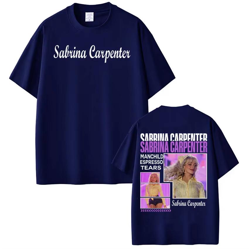 Hot Selling Sabrina Carpenter Tour World Poster Print Tshirt Men Women Loose Casual Oversized Top Soft Cotton Summer New Tee
