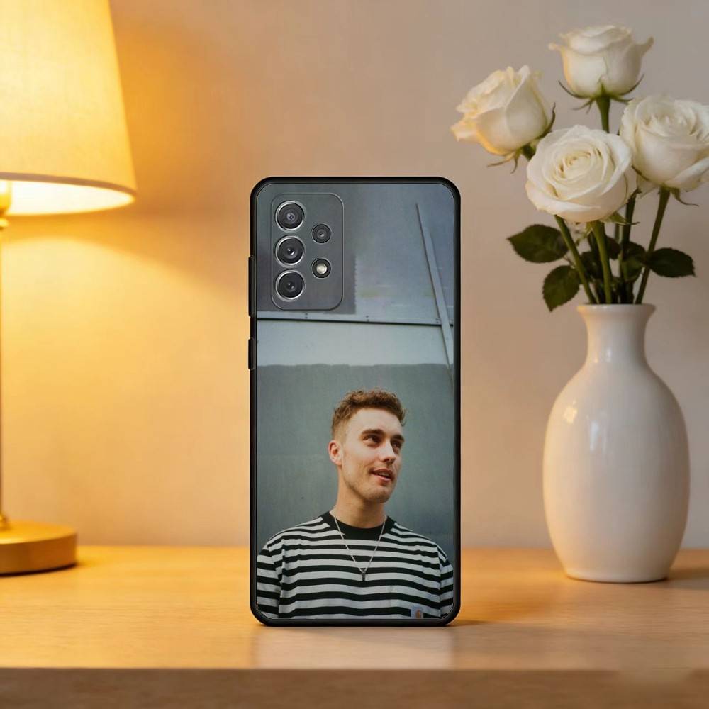 S-Sam COOL F-Fender Phone Case For Samsung Galaxy A73,A72,A71,A70,A53,A52,A51,Soft Silicone Black Cover