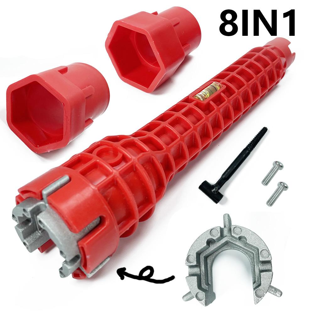 5/8 in 1 sink faucet wrench repair tool non-slip kitchen bathroom faucet assembly key plumbing installation wrench B