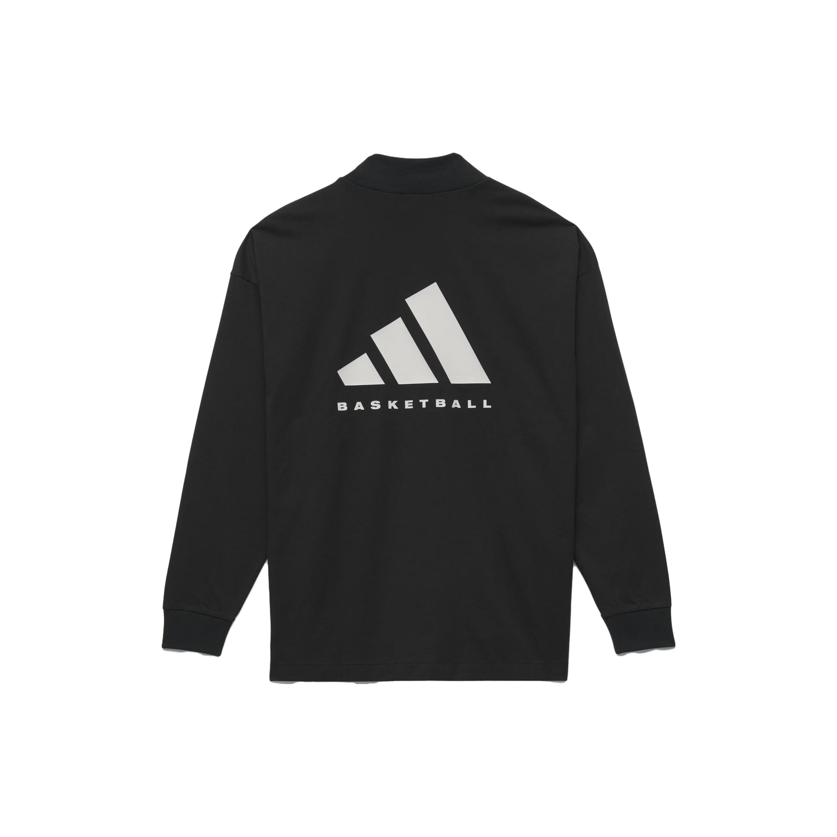 adidas Basketball Long Sleeve Tee Black Men s IR8489 XL
