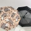 1PC Possums Flowers Umbrella-8-Rib Reinforced Portable Folding Travel Suitable for All Seasons Outdoor Daily Use  -J0418