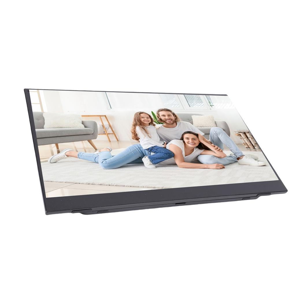 15.6 Inch Portable Screen 1080P HD WiFi USB C HD Multimedia Interface Second External Screen with Stand Built In 2 Speakers for Laptop PC