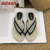 Fashion Fashion Round Toe Ladies Flats Slippers Slides New In Summer Beach Female Flip flops Women Flats Slippers Sandals Shoes