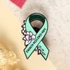 International AIDS Awareness Brooch: Strength, Resilience, Hope Enamel Pin for Women