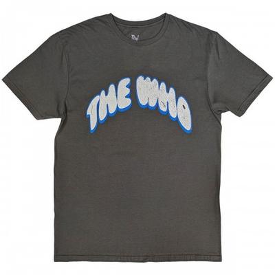 The Who Unisex voksen flagg tegneserie T-skjorte med ryggtrykk