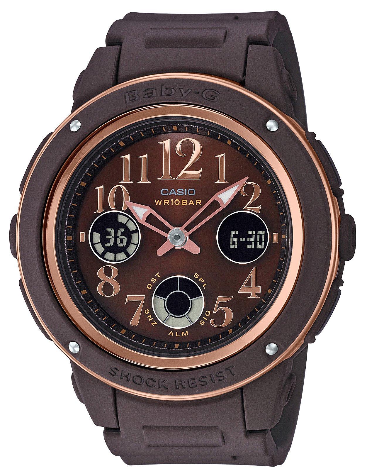

CASIO BABY-G BGA-150PG-5B2JF Brown Women s Watch Polyurethane Belt AnalogDigital