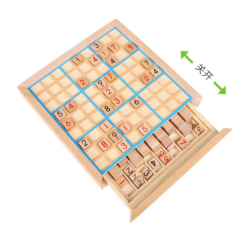 Wooden Sudoku Chess for Kids: Educational Game for Developing Logical Thinking