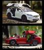 1:24 Tesla Model X  Tesla Model 3 Alloy Die Cast Toy Car Model Sound and Light Children's Toy Collectibles Birthday gift
