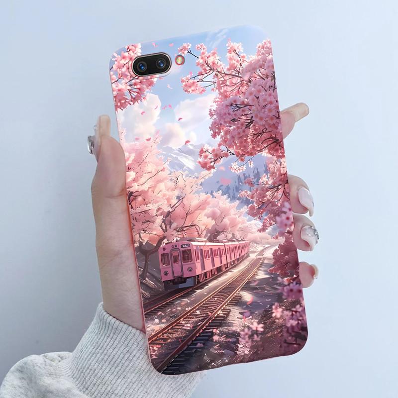 For OPPO A3S Phone Case OPPOA3S Butterfly Flower Girls Design Soft Silicone TPU Back Housing for OPPO A12E A5 AX5 A 3S Covers