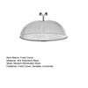 Durable Food Screen for Fruit Platters Stainless Steel Mesh Cover with Handle, Insect Control Sturdy Metal Covers Indoor Use Tent, Dome Guard