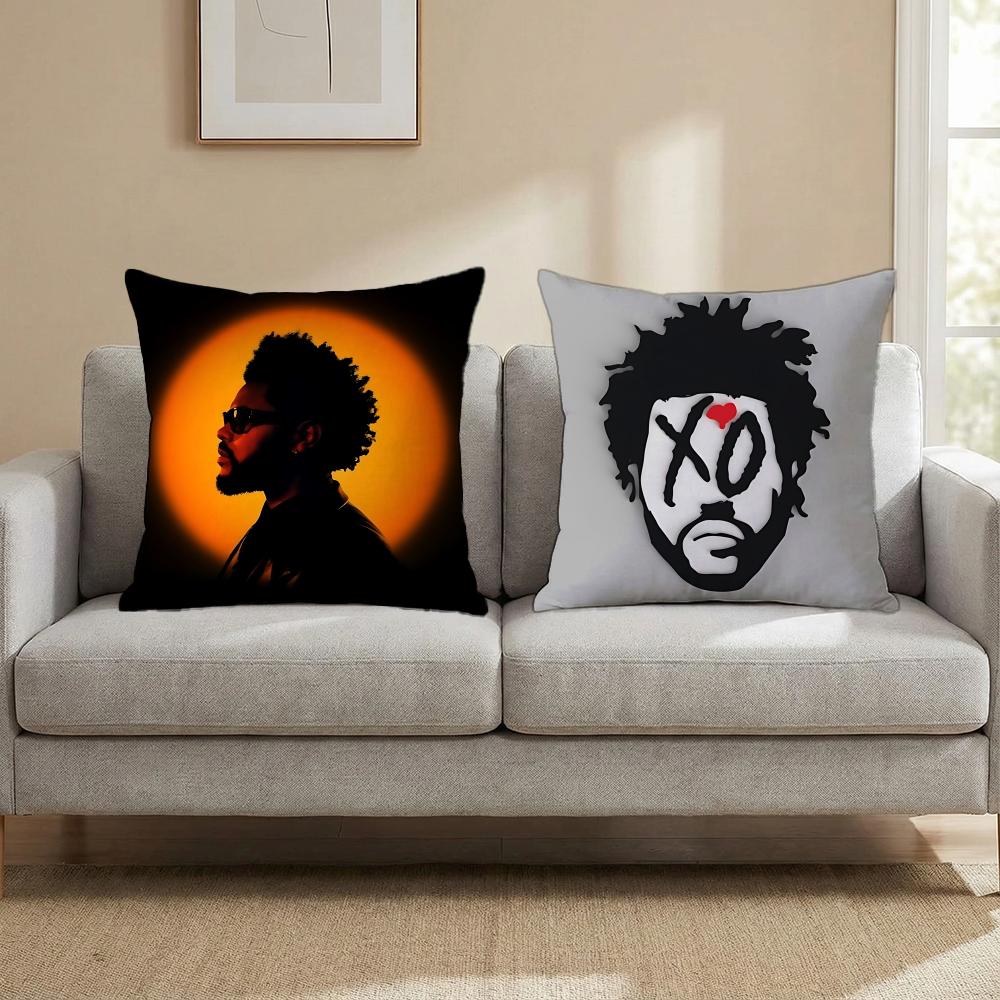 Singer - The Weeknd Cushion Cover Cushion Cover Set 4Pcs 50X50 45X45 40X40 Pillowcase Decorative Sofa Home Decor
