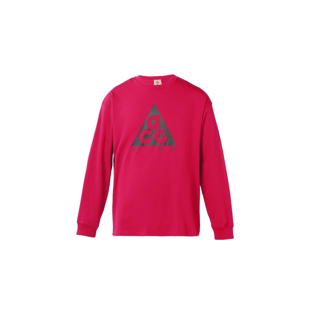 Nike Спортивная футболка с длинным рукавом и длинным рукавом с логотипом ACG, мужские топы бордового цвета BQ7203-620