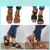 Cross-border Roman Style Fashion Vintage Women's Sandals With Soft Bottom And Comfortable Wedge Heel