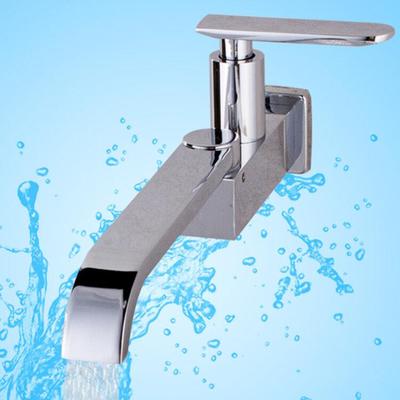 Outdoor Wall Type Single Cold Water Faucet Rotating Household Balcony Pool Mop Faucet Durable Bathroom Faucet Tap