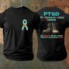 Unisexs PTSD Awareness Veteran Printed Tshirt Size SXL