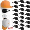 8Pcs Multi-Purpose Adhesive Hat Hooks No Drilling Wall Mounted Hat Rack  Wall Mounted