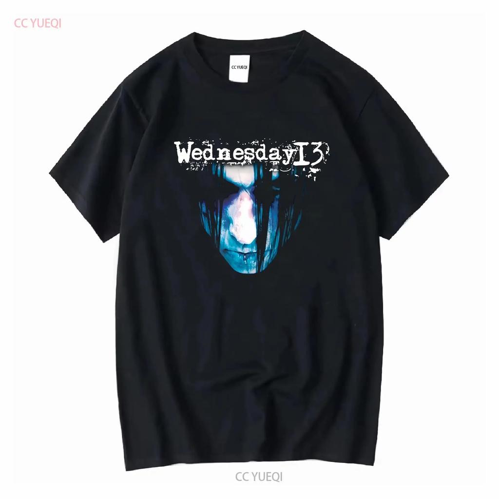 Camiseta Vintage de la Banda Wednesday 13 Esqueletos Talla L Y2K Horror Punk Murderdolls manga larga o corta vintage Lavada Unisex