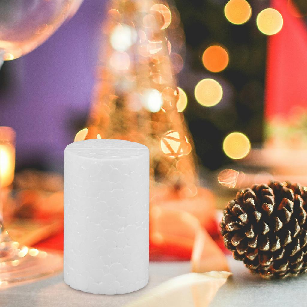 10 Pcs Cylinder Foam Blocks Halloween Shapes Sculpting Polystyrene Cylinders for Floral Arrangement