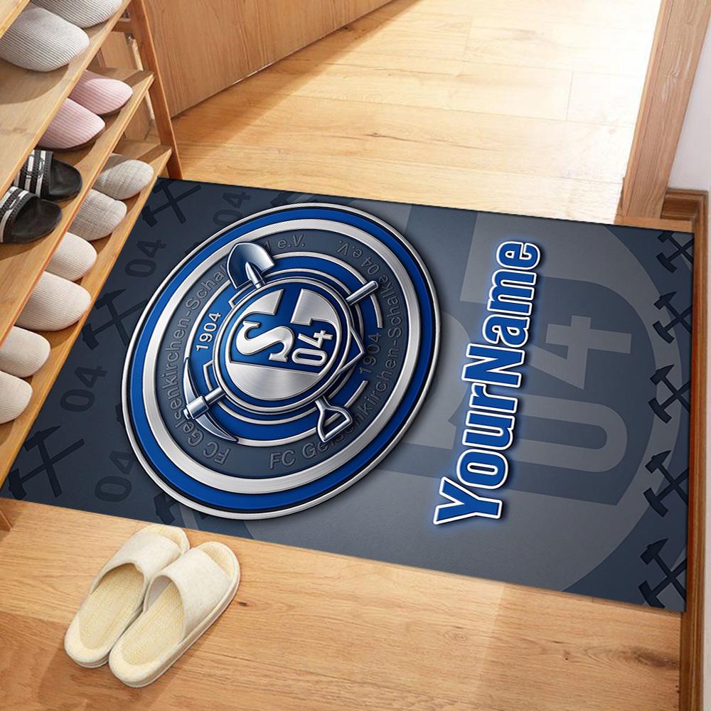 Fc Schalke 1 Personalisierter Teppich Perfekt für Spielzimmer Dekorieren Sie das Zimmer Outdoor-Spielzimmer Rutschfester Teppich Büro Wohndekoration Spirituelles Geschenk
