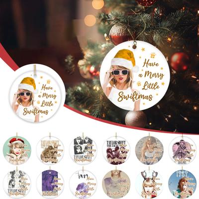 Christmas Tree Ornaments, Acrylic Hanging Xmas Tree Decoration Home Car Backpack Pendant Gift For Kids