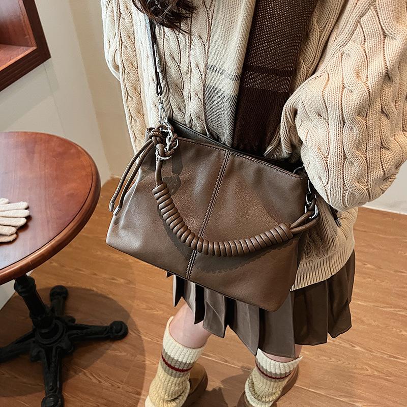 Femeii geantă de mână de umăr simplu retro moale geantă de mână de mare capacitate geantă de mână de călătorie geantă de mână de mână de călătorie