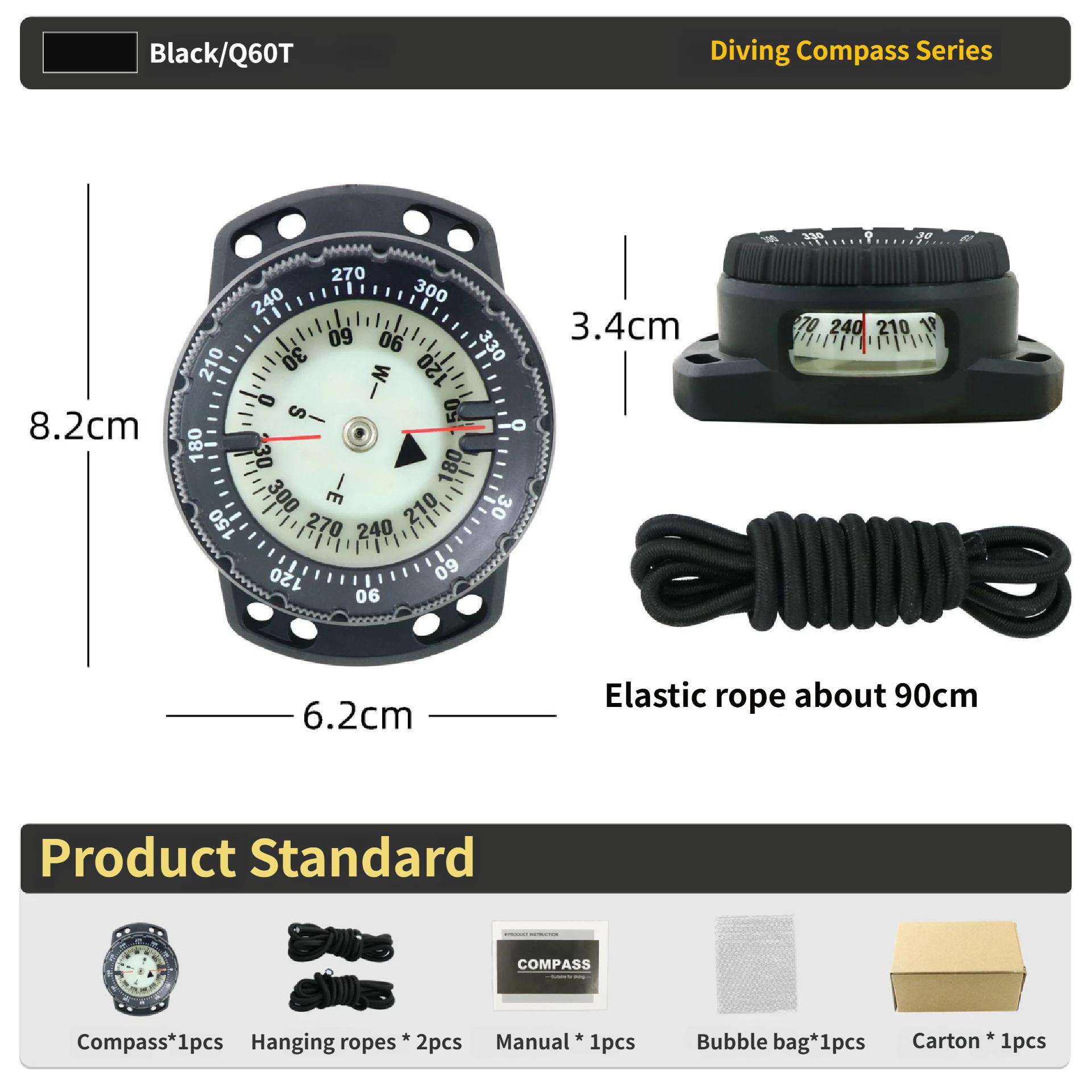 EBay Large Compass Wristwatch Style Strong Magnetic Fluorescent Pointer Dial Corrosion Resistant Noctilucent Diving 50m Model