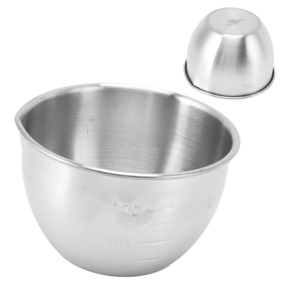 Easy Clean Rustless Mixing Bowl Scale Mark Smooth Baking Bowl Thickened Handle Free Measuring Cup Coffee Making