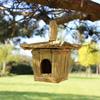 Birdhouse Seagrass Small Square 18 X 13 Cm