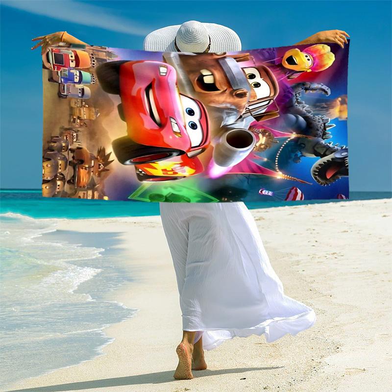 1pc Mcqueens Adventure Beach Towel, Highly Absorbent, Soft Comfortable, Yoga, Swimming, Fitness, Camping, Beach Activities. B73008