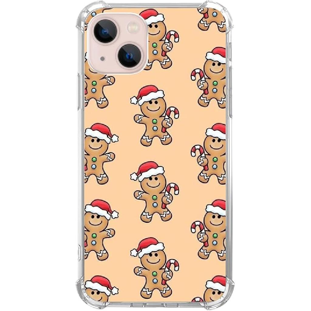 Pink White Black Christmas Trees Case Compatible with iPhone 15, Winter Christmas Cartoon Case for iPhone 15, Cool TPU Bumper Phone Case Cover