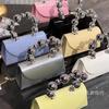 French Shiny Diamond Women'S Handbag Steel Ball Wrist Fresh Macaron Small Square Bag Girl Street