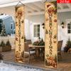Banner for New Year 2pcs Vintage Polyester & Christmas