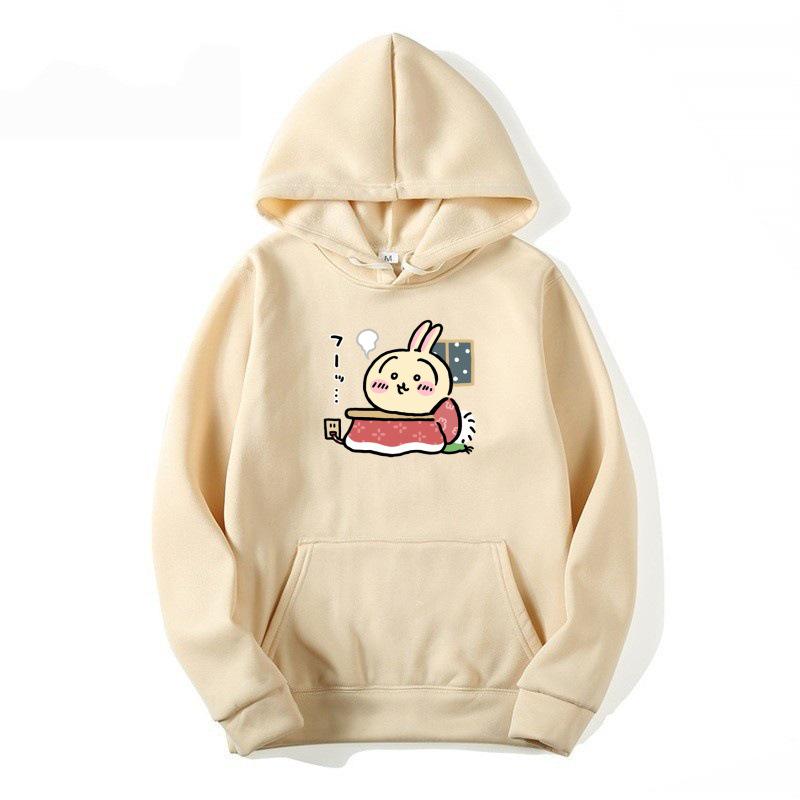 Bluza z kapturem dla dzieci z kreskówką Usagi - Uroczy, codzienny top dla chłopców i dziewczynek