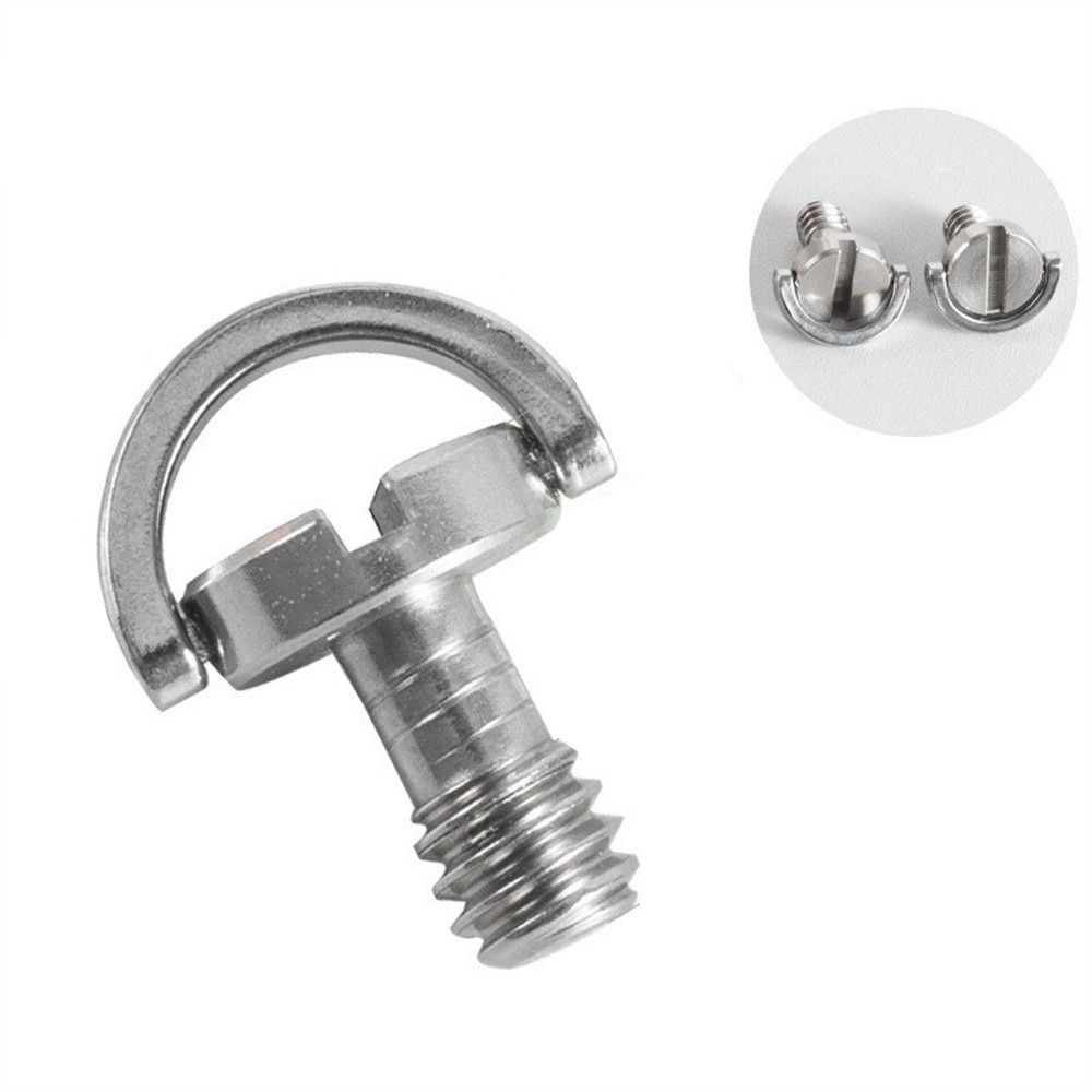 Adapter Screw Adapter Quick Release Silver Tripod Screw Camera Screw D-Ring Screw 1/4 Inch Screw