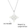 Vintage Witch Knot Necklace for Women Luck Pendant Irish Celtics Protection Amulet Stainless Steel Witchcraft Wicca Jewelry Gift
