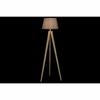 Lampadaire - Naturel Gris Marron - 40 x 40 x 154 cm - Bois Massif - 1 Ampoule - Intérieur
