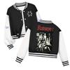 Kids Printed Baseball Jacket Casual Loose Fit Outerwear for Boys and Girls