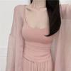 Rayon Wool Halter Vest Women's Overspread Underwear Full Cup Integrated Display Chest Top Beautiful Back Design