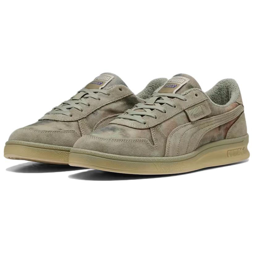 KidSuper X Puma Indoor Distressed Lux Army Men Sneakers Green 402378-01
