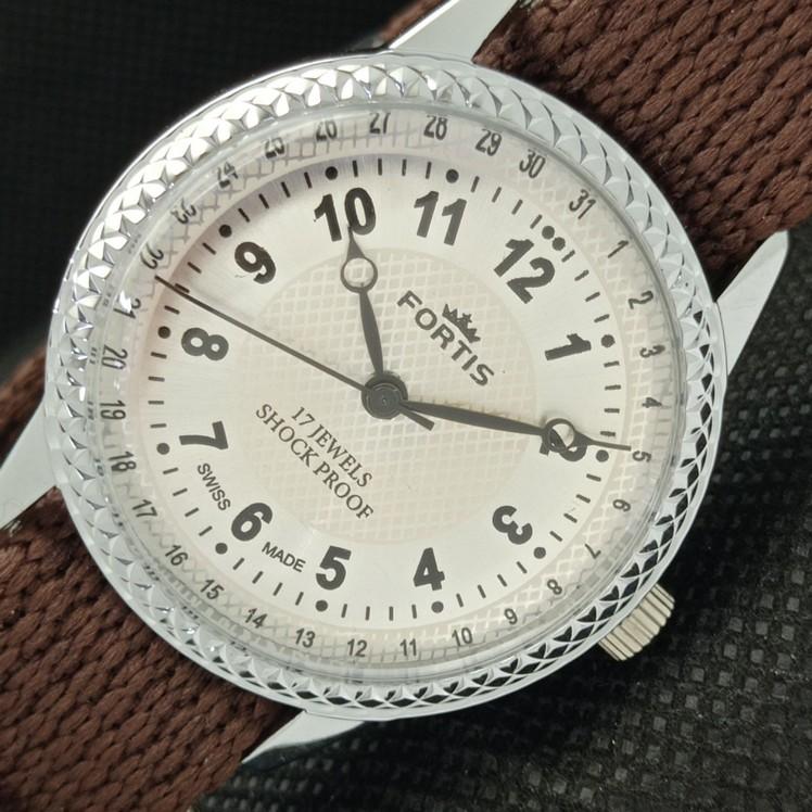 

REFURBISHED FORTIS WINDING SWISS MENS WRIST SILVER DIAL WATCH 622c-a416831-2 lot622c-a416831